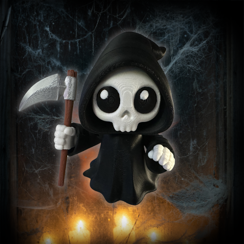 Chibi Grim Reaper Figure π β Cute and Creepy Desk Companion!