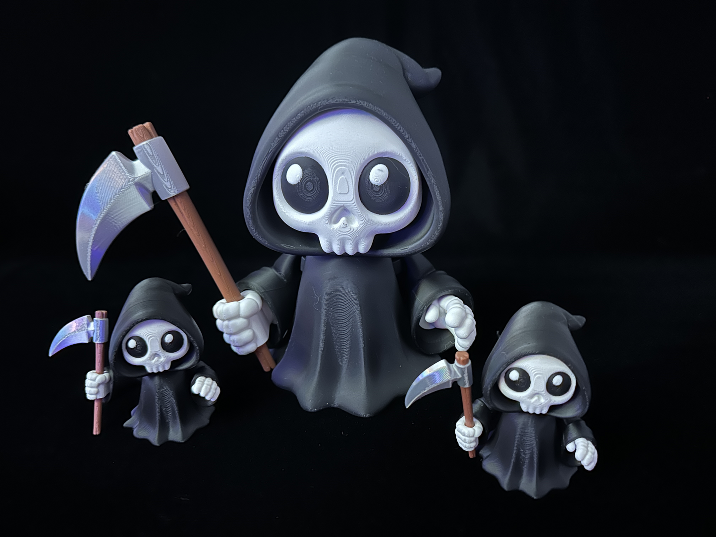 Chibi Grim Reaper Figure π β Cute and Creepy Desk Companion!