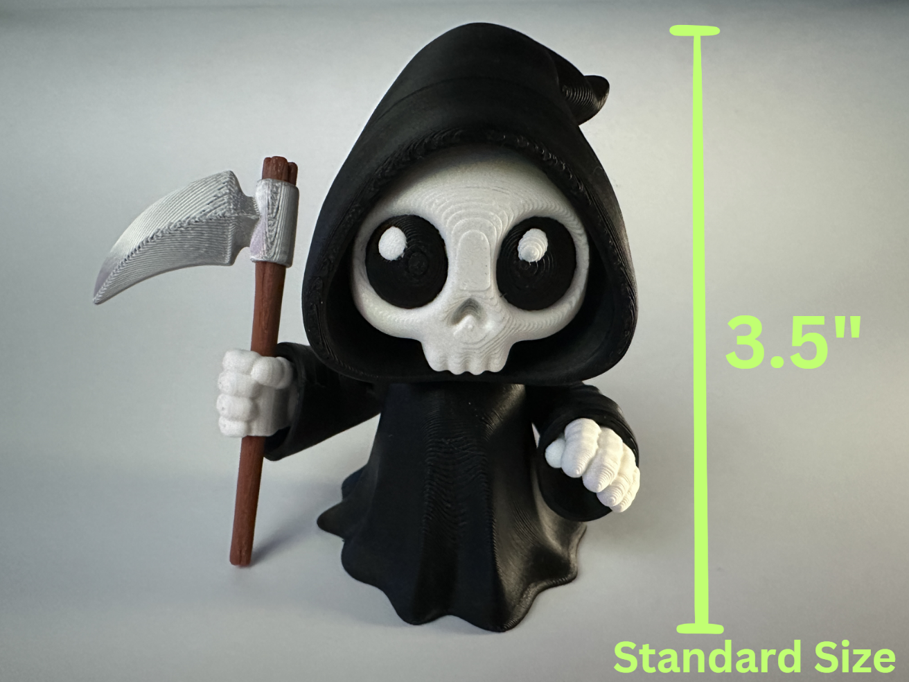 Chibi Grim Reaper Figure π β Cute and Creepy Desk Companion!