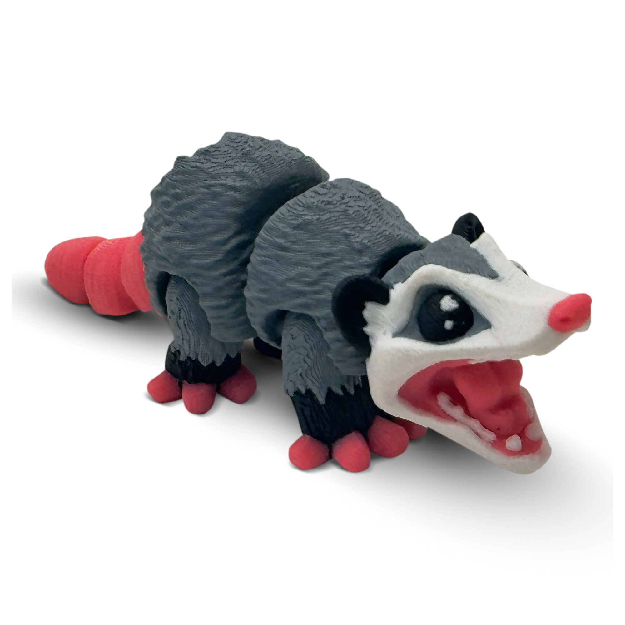 Oozo Fidget Opossum Articulated 3D Printed Fidget Figurine – Zappy3D
