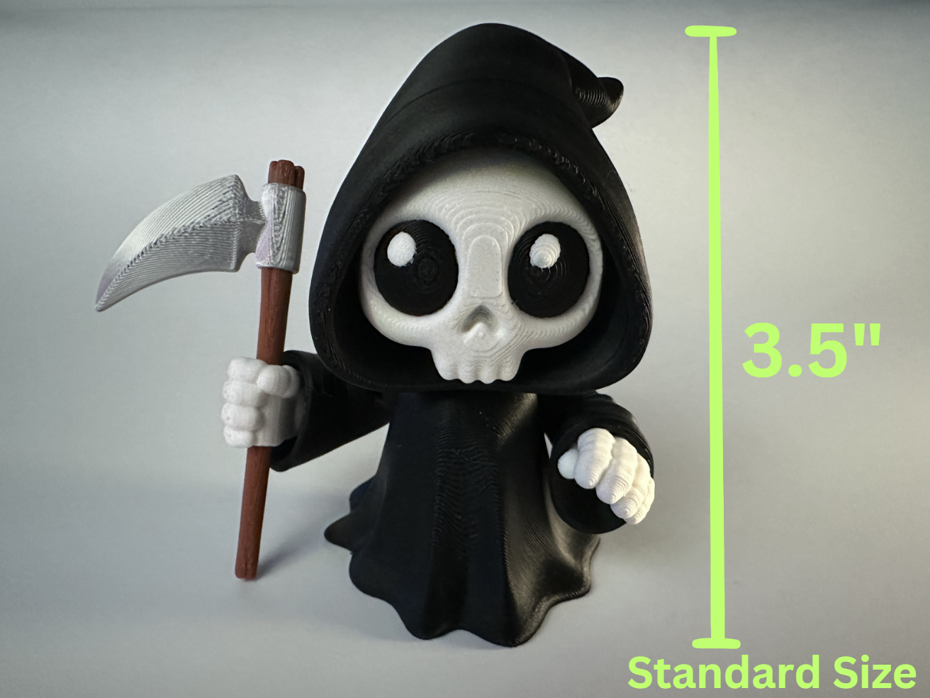 Chibi Grim Reaper Figure 💀 – Cute and Creepy Desk Companion!