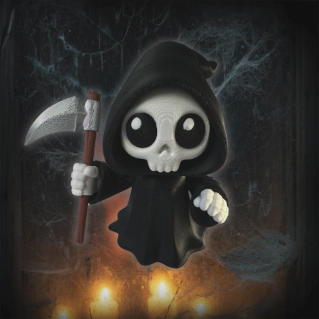 Chibi Grim Reaper Figure 💀 – Cute and Creepy Desk Companion